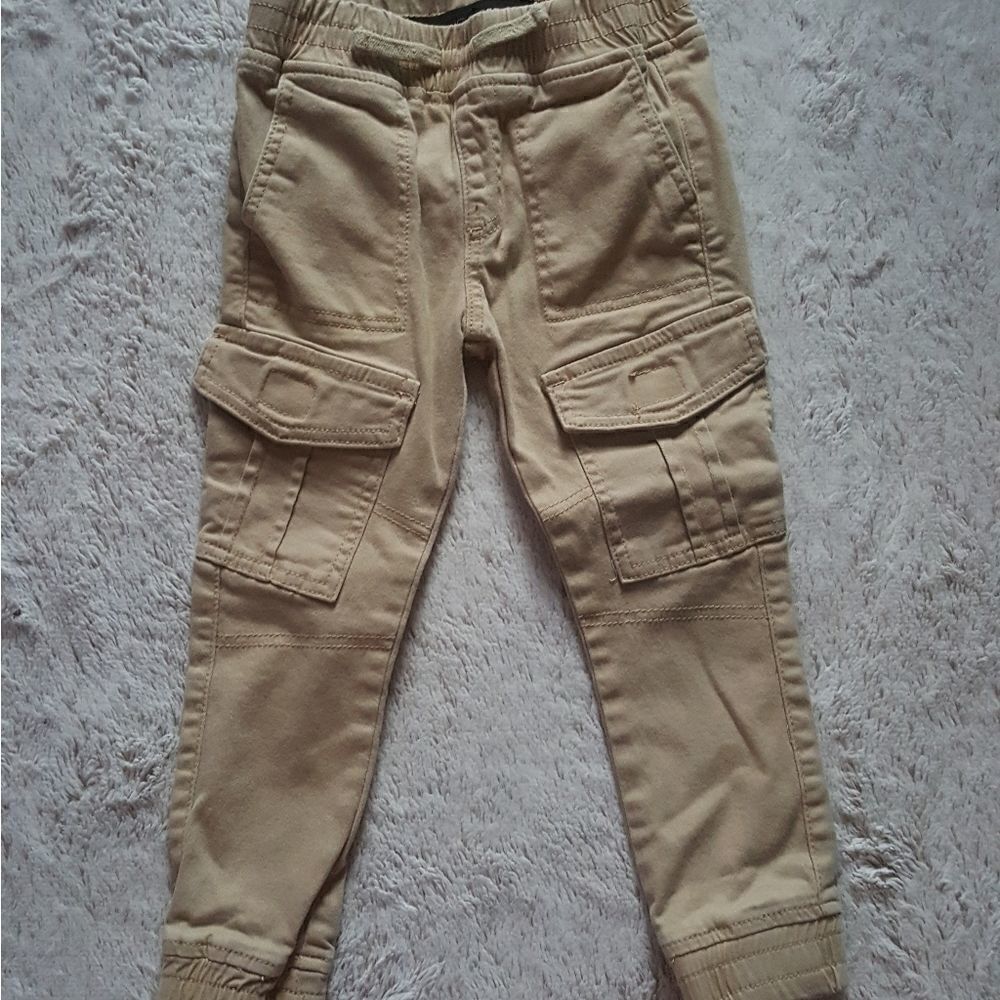 JOE'S JEANS khaki carpenter Cargo skinny joggers Boys Size 4‎